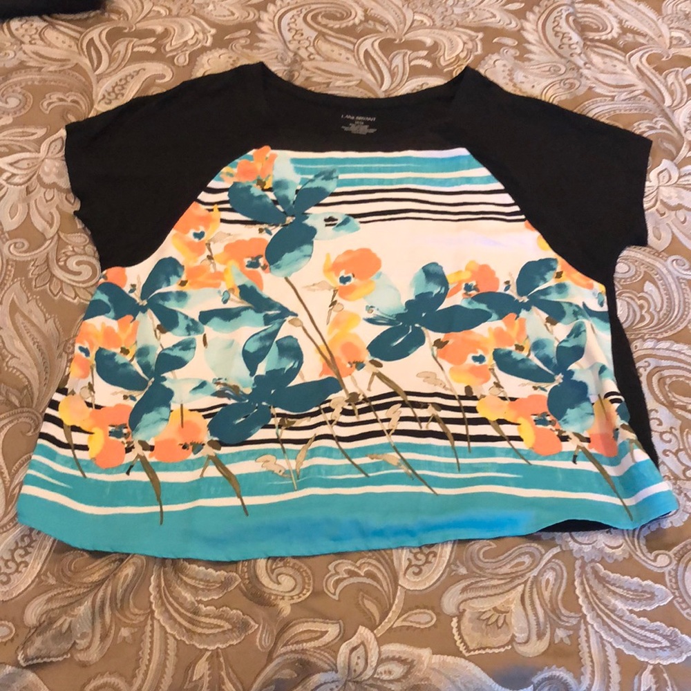 Lane Bryant floral shirt